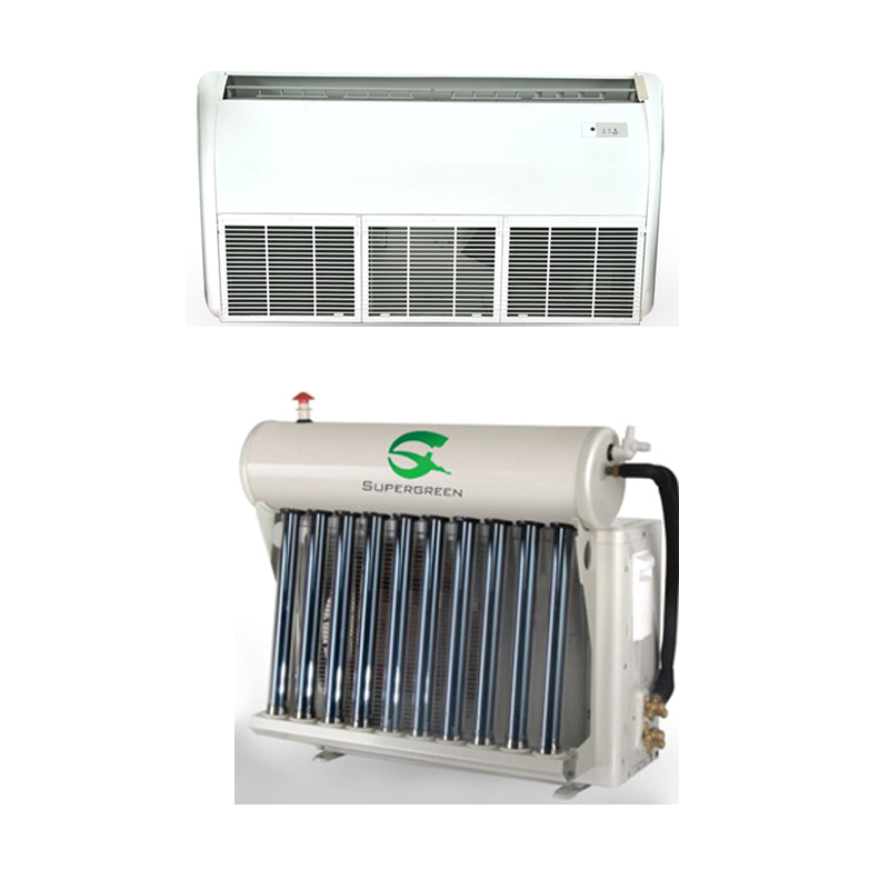 Floor Ceiling Type Hybrid Solar thermal Air Conditioner with Vacuum Tubes Saving 30%-50%