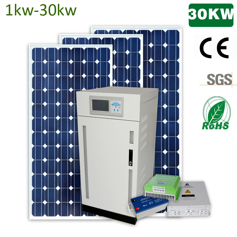 1kw-100kw off grid solar power system for home with deep cycle gel battery working 25 years